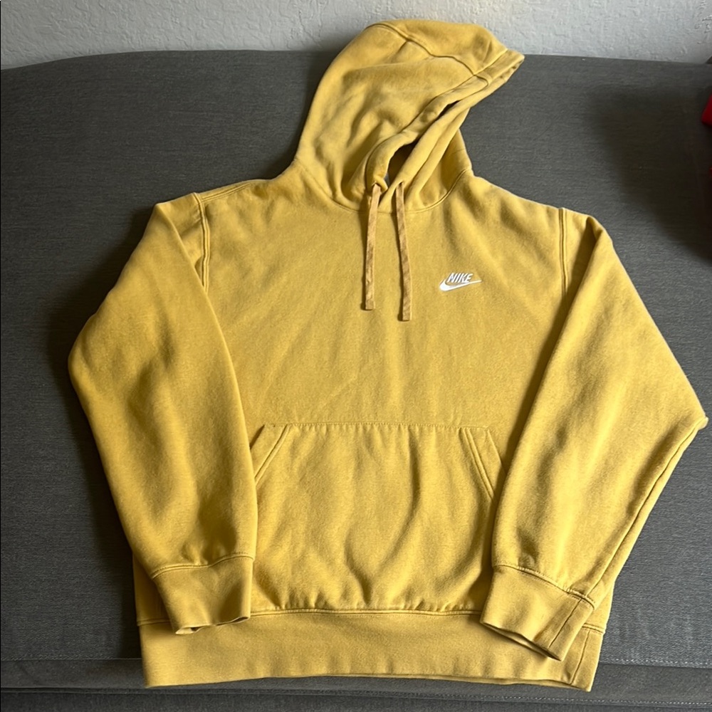 Nike Men's Yellow Hoodie
